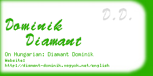 dominik diamant business card